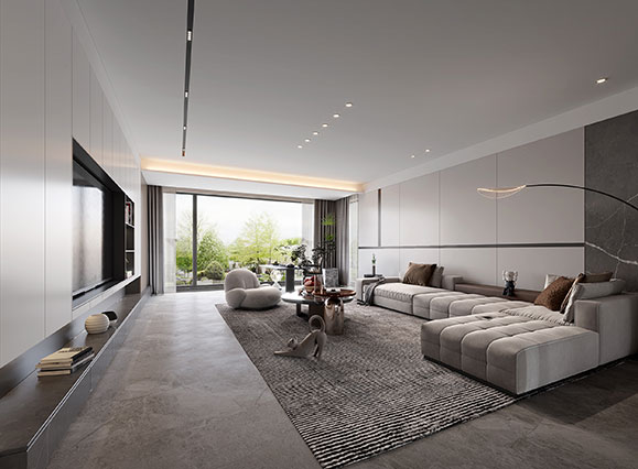 風華上鏡175平現(xiàn)代極簡風格四居室裝修效果圖